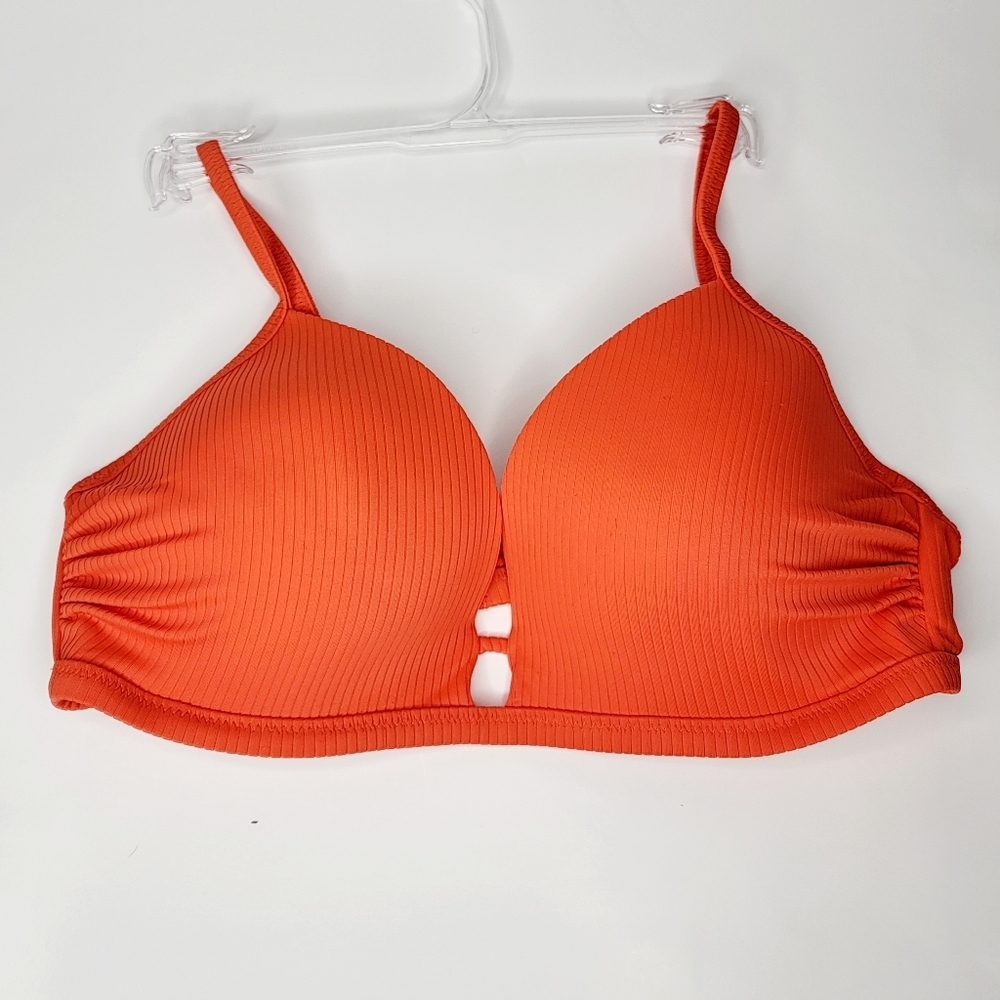 Shade and shore orange bikini top